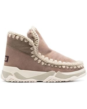Mou Eskimo High-Top Trainers - Natural