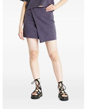 Daily Paper Repatty Wrap-Style Mini Skirt - Blue