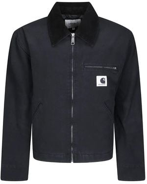 Carhartt Og Detroit Canvas Jacket - Blue