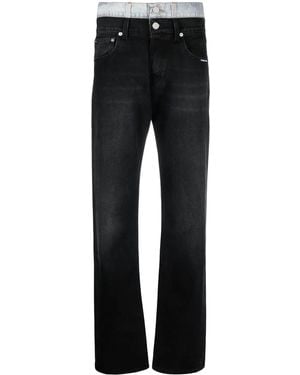 VTMNTS Mid-Rise Straight-Leg Jeans - Black
