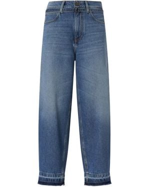 Pinko Balloon Jeans With Worn Effect - Blue