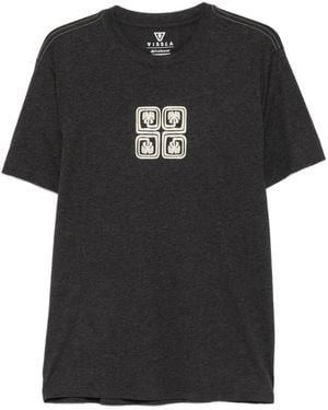 Vissla Logo-Print Short-Sleeve T-Shirt - Black