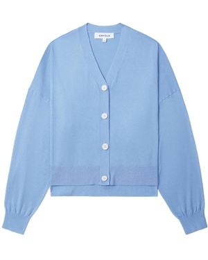 Enfold V-Neck Cardigan - Blue
