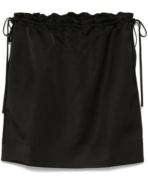 TOTEME Drawstring Mini Skirt - Black