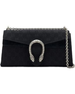 Gucci Medium Dionysus Gg Supreme Clutch Bag - Black