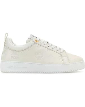 MCM Sneakers Mit Logo-Prägung - Weiß