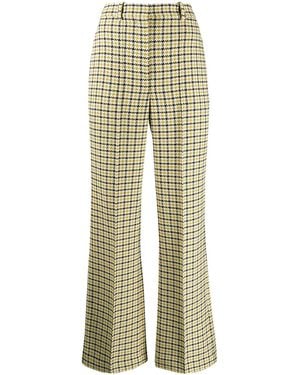 Victoria Beckham High-Waisted Flared Trousers - Yellow
