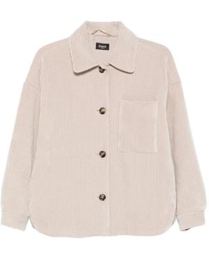 Marella Andy Corduroy Shirt Jacket - Natural
