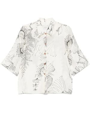 Alysi Camicia Con Stampa - Bianco