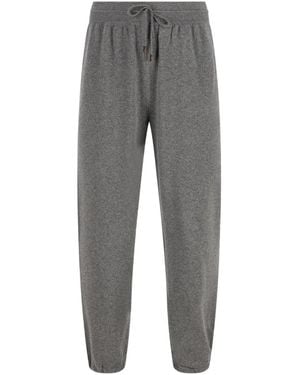 Loro Piana Pantalones de chándal Merano con cordón - Gris