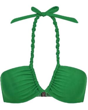 Nicholas Ondine Macramé Bikini Top - Green