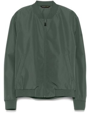 Manuel Ritz Bomber Con Logo Gommato - Verde