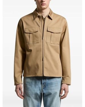 Peserico Flap Pocket Jacket - Blue
