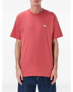 Obey Peep Hole T-Shirt - Red