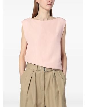 Calvin Klein V-Back Blouse - Pink