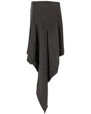 Niccolò Pasqualetti Cascata Wool Skirt - Black