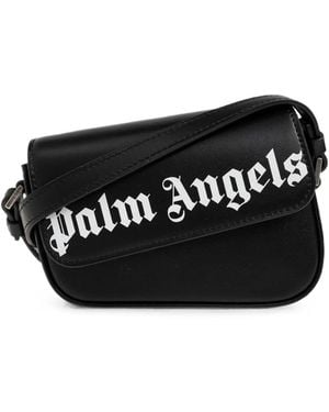Palm Angels Crash Leather Mini Bag - Black