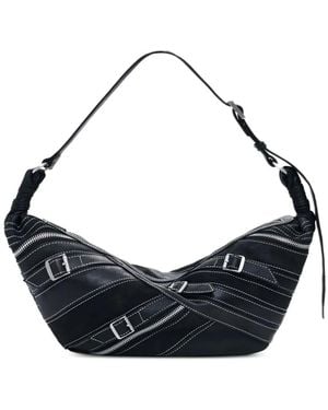 Desigual Buckle-Detail Zip-Embellished Shoulder Bag - Blue