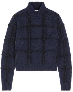 Dries Van Noten Pullover Mit Stehkragen - Blau