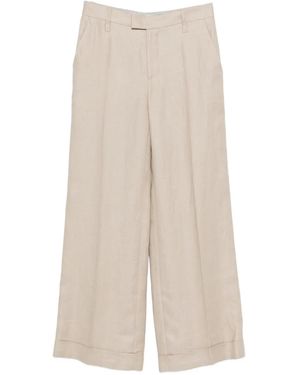 Brunello Cucinelli Pleated Trousers - Natural
