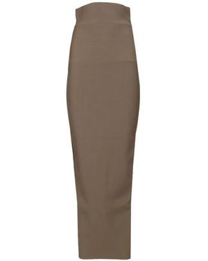 Rick Owens Dirt Pillar Maxi Skirt - Natural