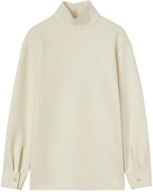 Jil Sander ハイネック トップ - ホワイト