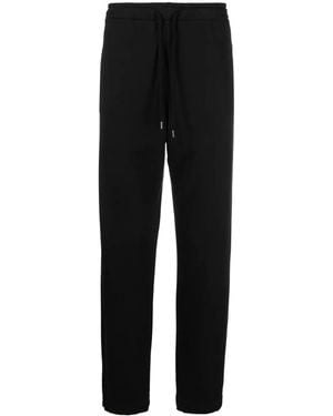 424 Drawstring-Waist Cotton Track Trousers - Black