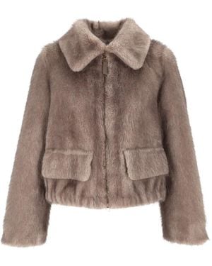 Bully Faux-Fur Jacket - Brown