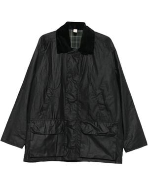 sunflower Corduroy-Collar Pocket Jacket - Black