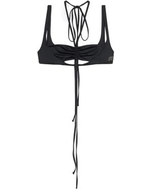 Blumarine Cut-Out Bikini Top - Black