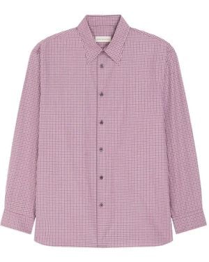 Dries Van Noten Loose Cotton Shirt - Purple