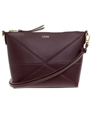 Loewe パズル フォールド ショルダーバッグ - パープル