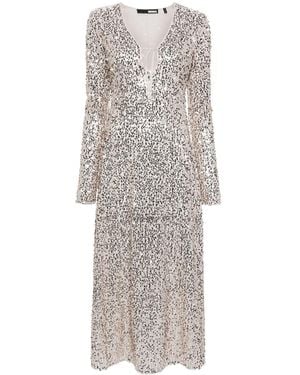 ROTATE BIRGER CHRISTENSEN Sequin-Embellished Dress - Grey