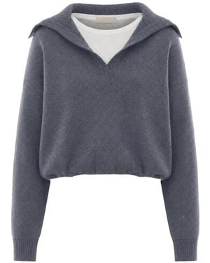 ELEH Pullover Im Layering-Look - Blau