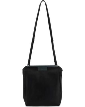 Max Mara レザーショルダーバッグ - ブラック