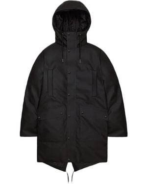 Rains Parka Nome Con Capucha - Negro