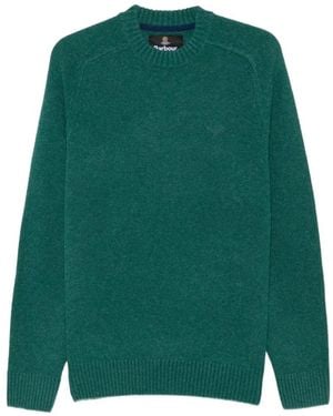Barbour Jersey Newtown Con Cuello Redondo - Verde