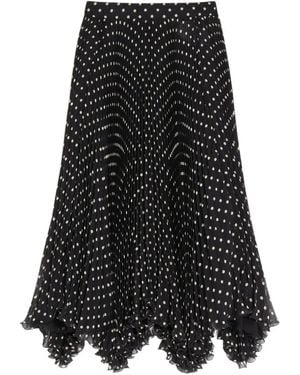 Valentino Garavani Asymmetrical Plusdepois Midi Skirt - Black