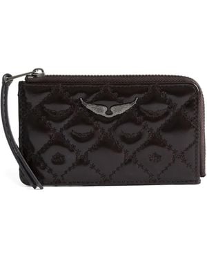 Zadig & Voltaire Zv Card Vintage Monogram Cardholder - Black
