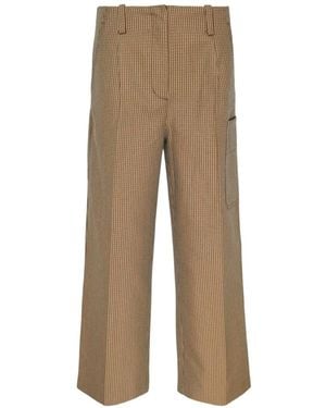 3.1 Phillip Lim Tweed Curved Trousers - Natural