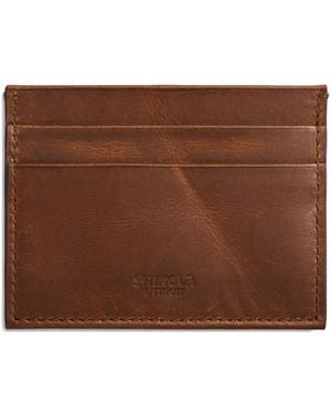 Shinola 5-Pocket Card Case - Brown