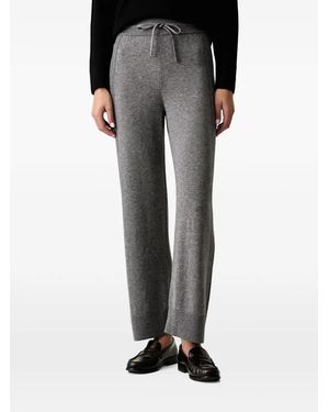Ermanno Scervino Drawstring-Waist Knitted Pants - Black