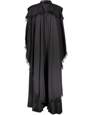 Balenciaga Lace-Detail Maxi Dress - Black