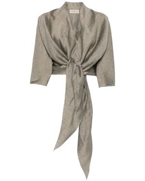Cortana Aria Tie-Fastening Jacket - Natural