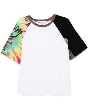 Stain Shade Tie-Dye Raglan-Sleeve T-Shirt - Black