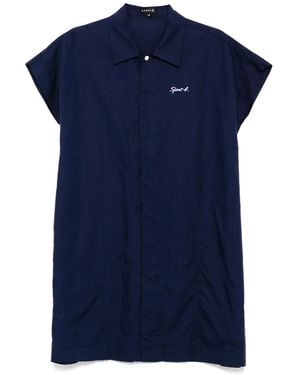 SPORT b. by agnès b. Hemdkleid mit kurzen Ärmeln - Blau