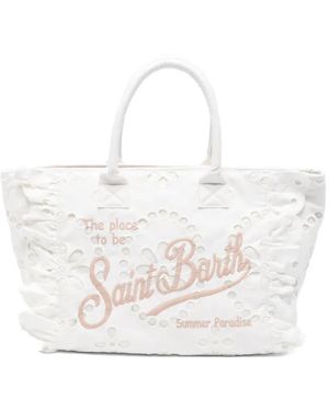 MC2 Saint Barth Ruffled Tote Bag - White