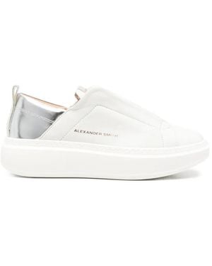 Alexander Smith Wembley Slip-On Sneakers - White