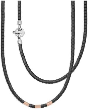 Baraka Pulsera Con Cuentas De Cerámica Y Diamantes - Metálico