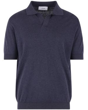 Lardini V-Neck T-Shirt - Blue